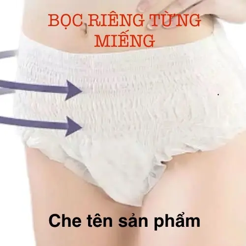 Combo 50 miếng băng vệ sinh dạng quần dành cho nữ giới 35 -70kg mặc vừa (có túi bọc riêng+       che tên sản phẩm)