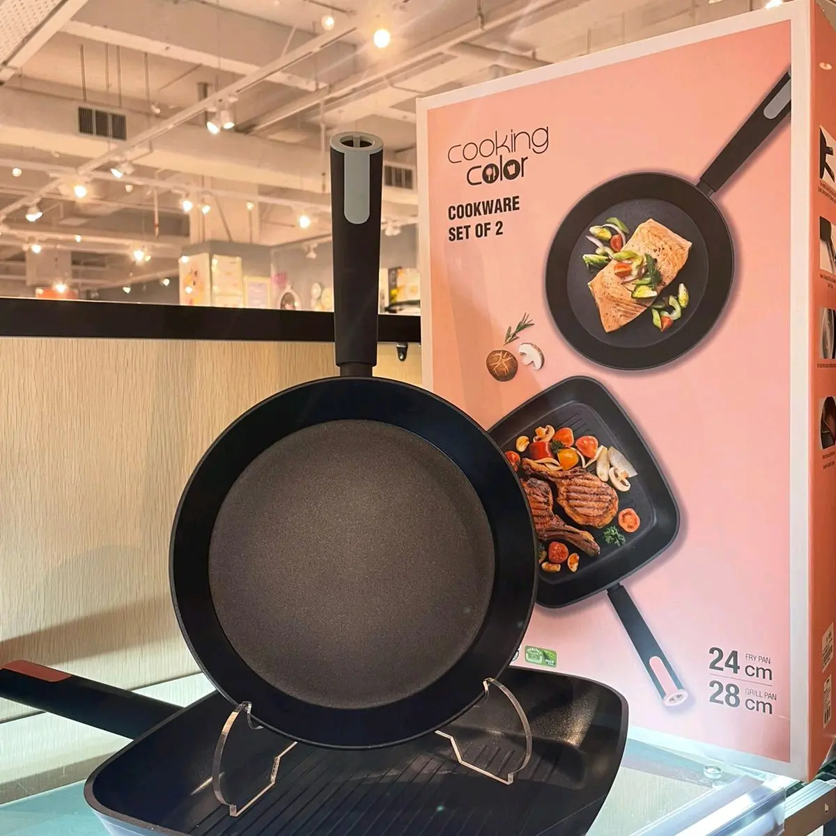 INFORMA Cooking Color Cookware set 2pcs Keenan/Wajan/Grill Frypan