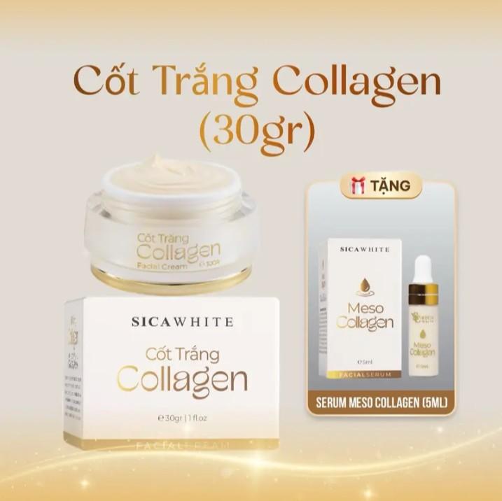 CAO CẤP KEM CỐT TRẮNG COLLAGEN 30G- SICA