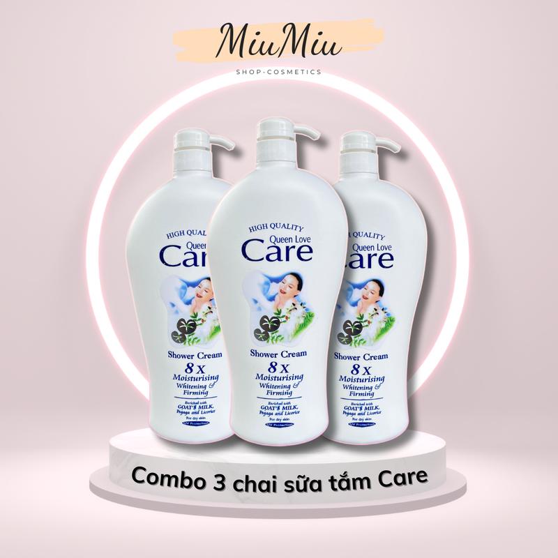   Combo 3 chai  Sữa tắm dê White Care 8x 1200ML | Sữa tắm nước hoa suatam Dưỡng Da Body 