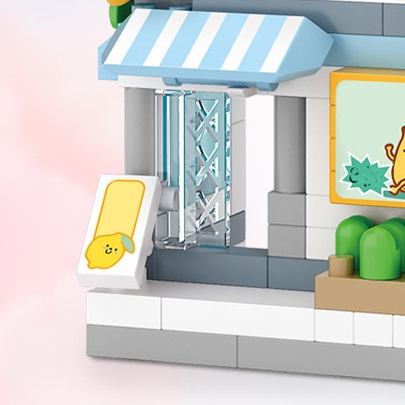 1 Set Fruit Shop Building Block Set, Street View Architecture Store Scene Series Mini Bricks Sets, Simulation DIY Construction Kit For Kids, Christmas Gift 4