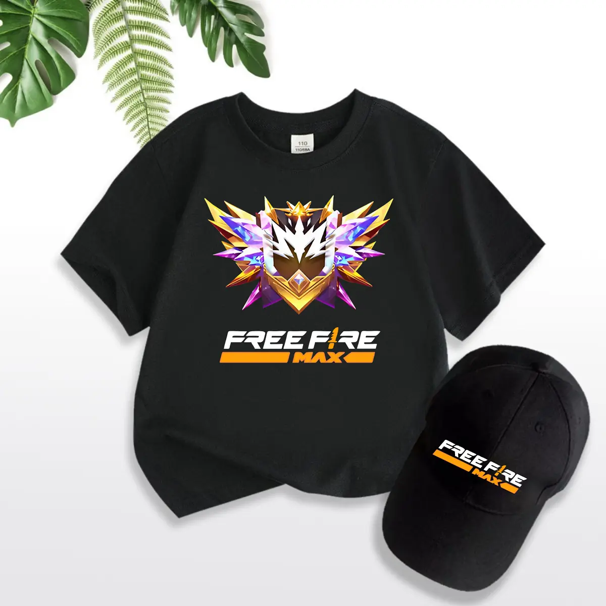 Áo Thun Free Fire Cotton 100% 2 Màu Đen Trắng In hình logo Rank Thách Đấu Cực Chất  [ TẶNG Kèm 1 Nón ]