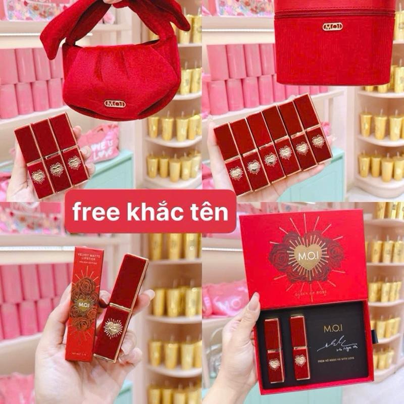 Son Thỏi M.o.i Queen Of Rose Limited Free Khắc Tên