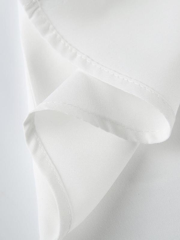 Women's Plain Tie Backless Button Front Halter Top, Sexy Fashion Sleeveless Collared Top, Ladies Casual Summer Clothes, Buttoned Top 8