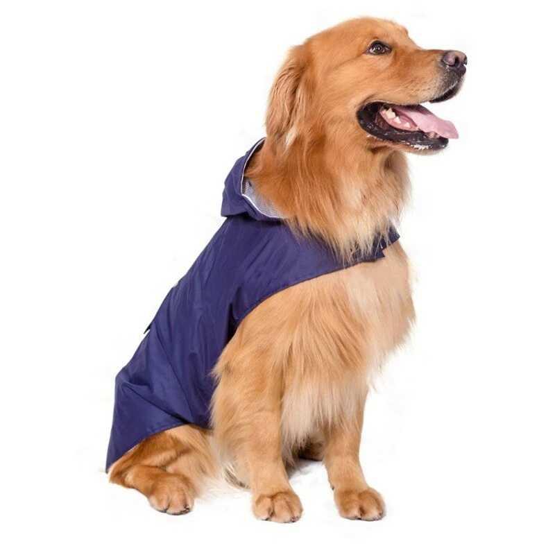 Product Introduction of Dog Small Large Waterproof Clothes Reflective  Rain Coats Hooded Jacket Raincoat Chihuahua Pet plies 36