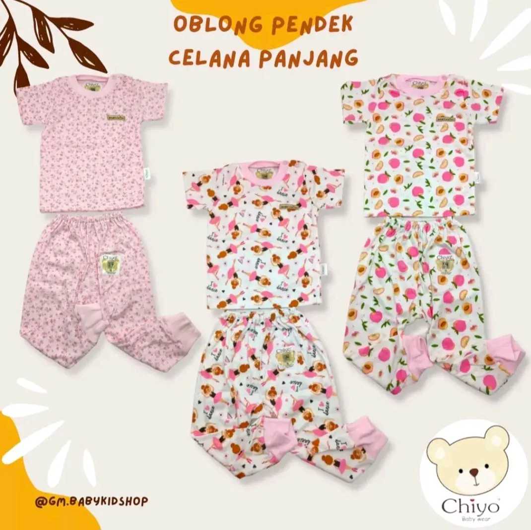 SETELAN ANAK BABY CHIYO SERIES PINK GIRL CP