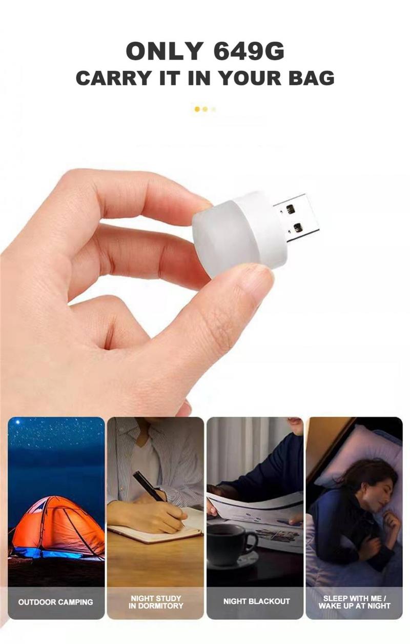 Product Introduction of Đèn USB, Đèn LED, 1W, Đèn Ngủ, Thích Hợp Cho Phòng Ngủ, Đầu Giường, Hành Lang, Nhà Vệ Sinh, Khẩn Cấp, Sáng Tạo, Cầm Tay, Kích Thước Nhỏ, Bảo Vệ Mắt, Đèn Tạo Không Khí LED, Chiếu Sáng 14