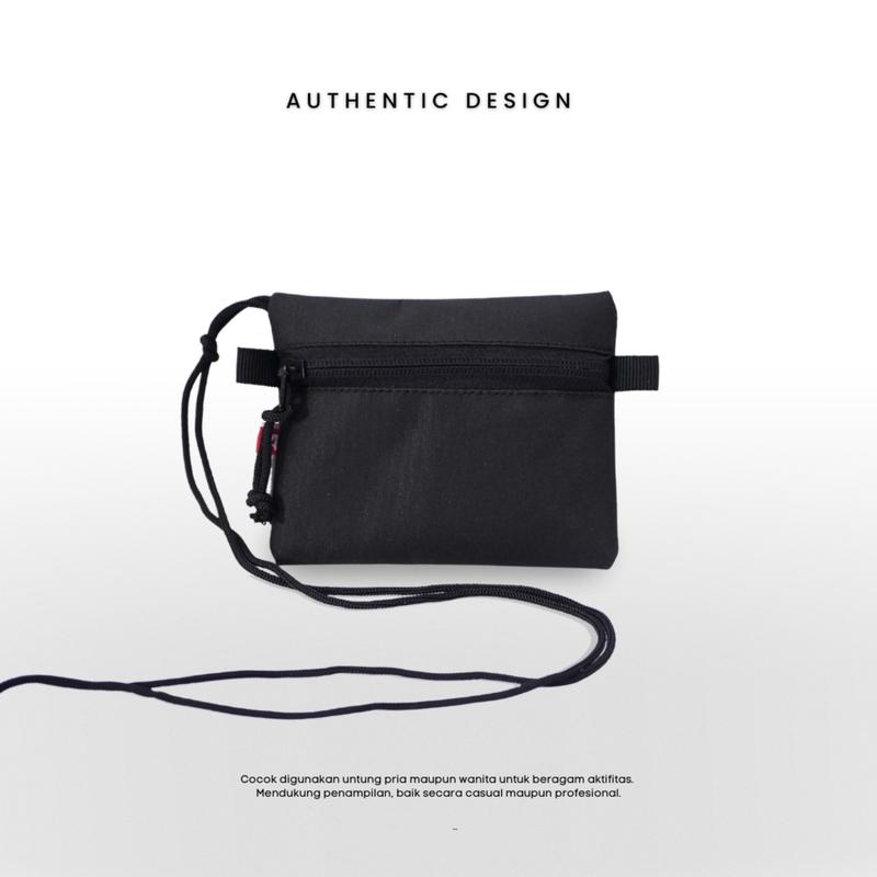 Sling Pouch Pria Wanita Livina Sako Pouch Mini Wallet Neckbag Dompet Kartu Koin Sling Bag Pouch Mini 3
