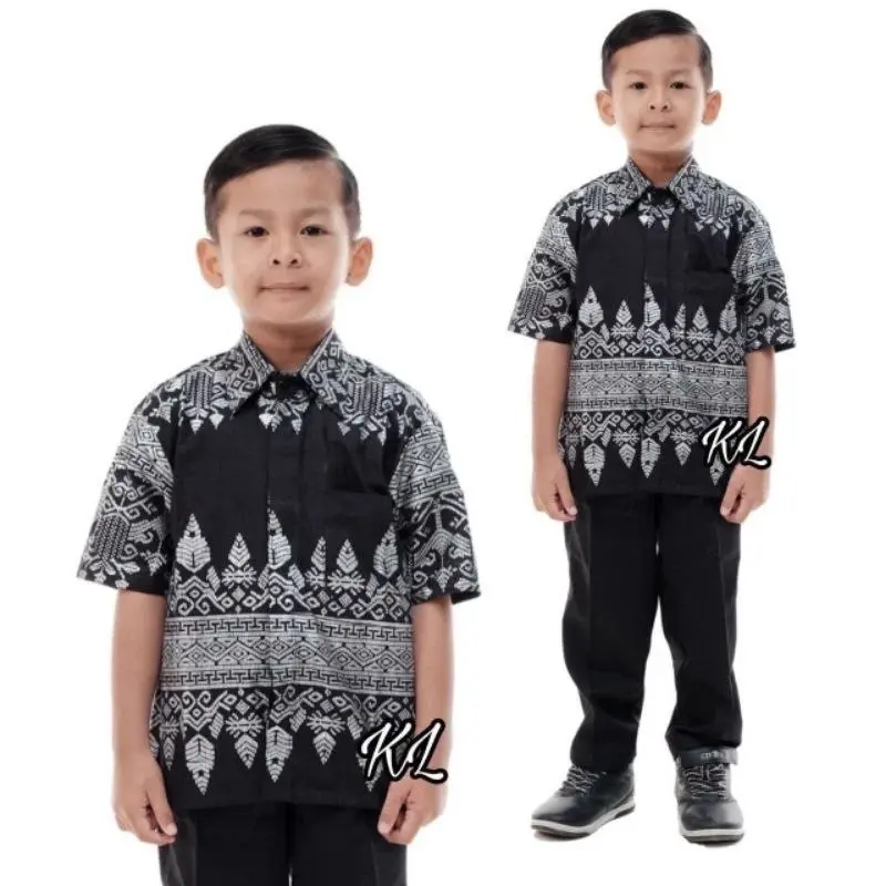 Baju couple dress lancip dress brokat keluarga pria dan wanita modern batik couple keluarga dress natalan motif ANJANI Cowok Hem Panjang Pendek Tenun Katun Pasangan 5