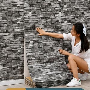 Panel de Calcomanía de Pared 3D, 30 piezas/set de Papel Tapiz de Ladrillo de Espuma Autoadhesivo, Calcomanía de Pared Impermeable, Decoración de Paredes para Sala de Estar, Dormitorio, Cocina en Casa