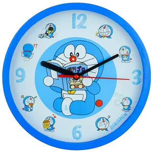 Jam Dinding Quartz Dekorasi Kamar Anak Unik Besar Doraemon NN1222 Baca Komik Keren BestSeller