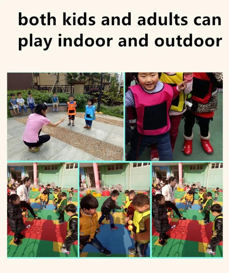 Product Introduction of Outdoor Sport Game Props Vest Sticky Jersey Vest Game Vest Waistcoat With Sticky Ball Throwing Toys For Children Kids Sports Toy Gift 8