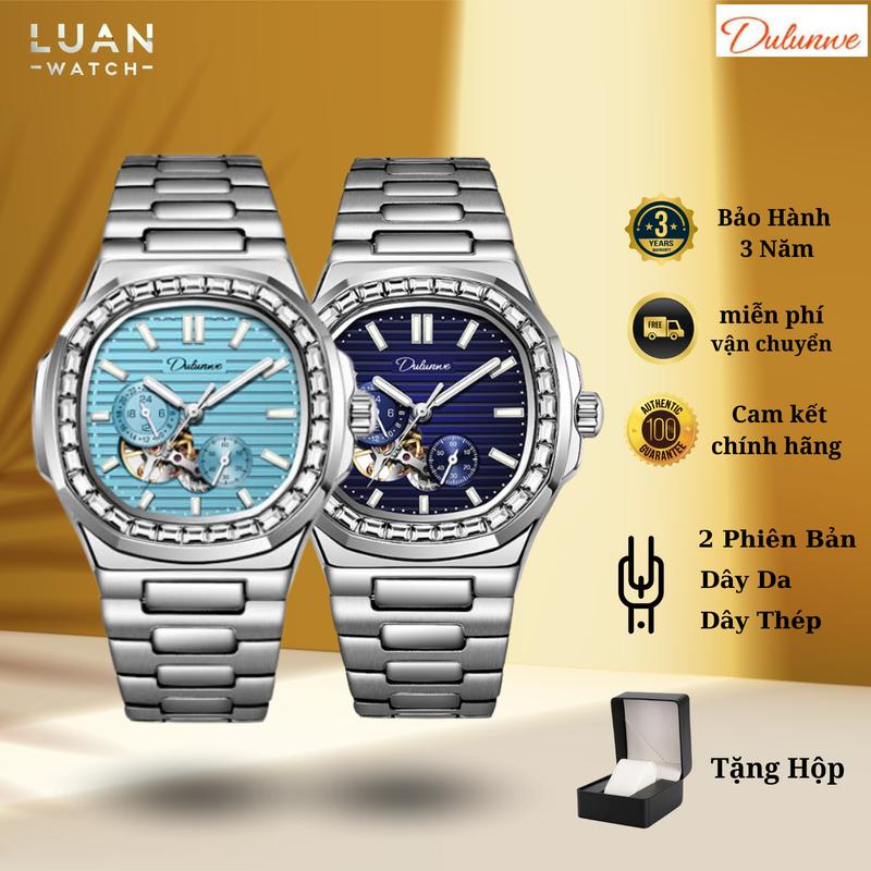 [Bản Luxury CX-6043C] Đồng hồ cơ nam Dulunwe PT Nautilus mẫu thiết kế mới 2025 mặt size 40mm, chống nước 5ATM | Hàng Chính Hãng