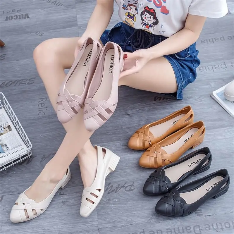 LVR TG1726 Sepatu Flat Shoes Wanita Jelly Fashion 1