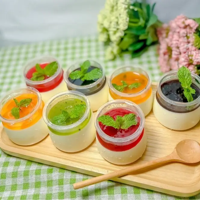 Set Nguyên Liệu Panna Cotta 4 Vị Cô Mầm Foods - Nấu Được 20 Bánh - Tặng 10 Khuôn 1