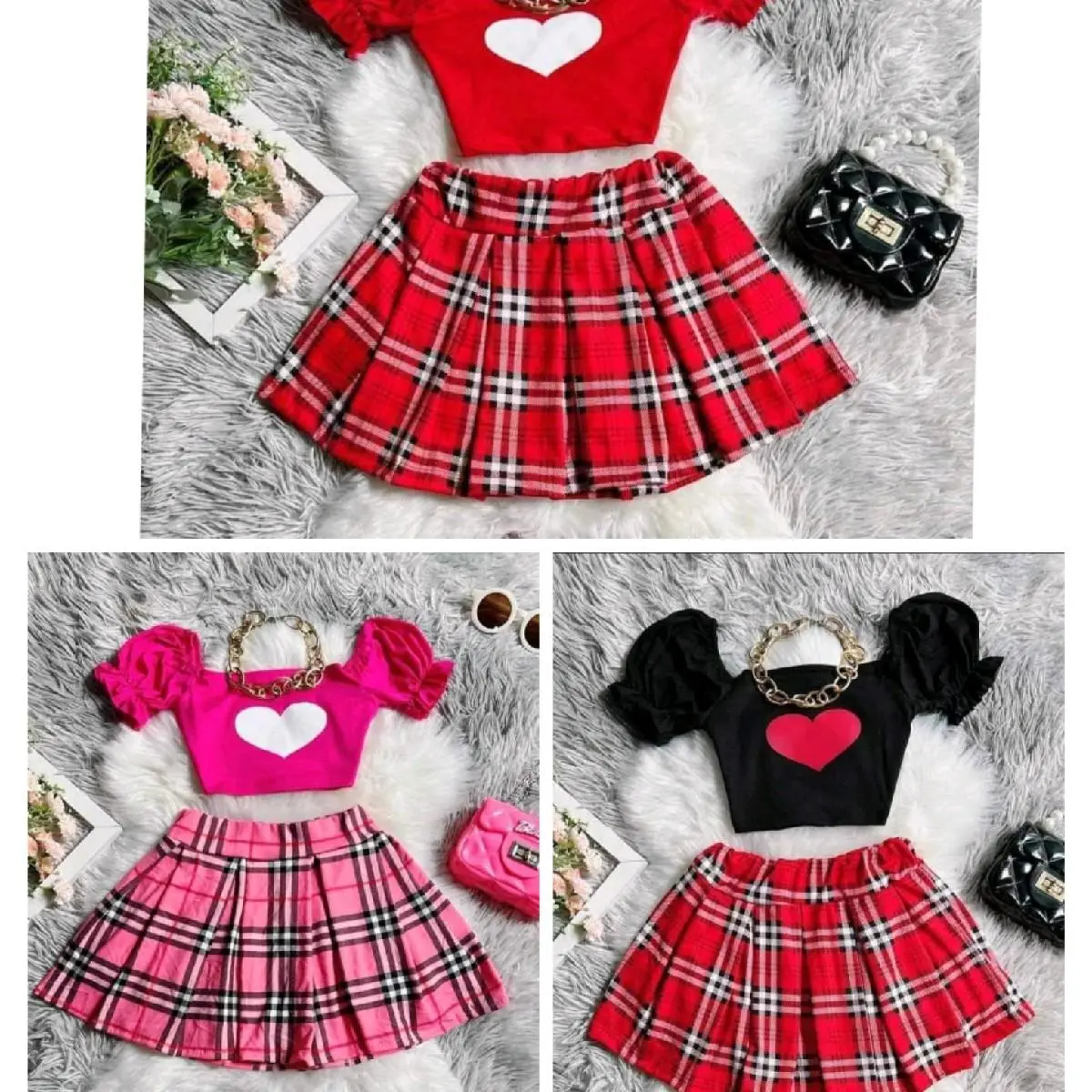 Puff Skirt Terno (fits 1-2, 3-4 & 5-7years old) Awavu