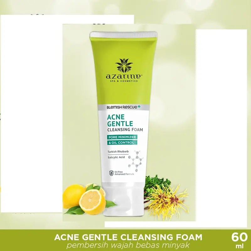 Azarine Acne Gentle Cleansing Foam 60ml - Facial Wajah 1