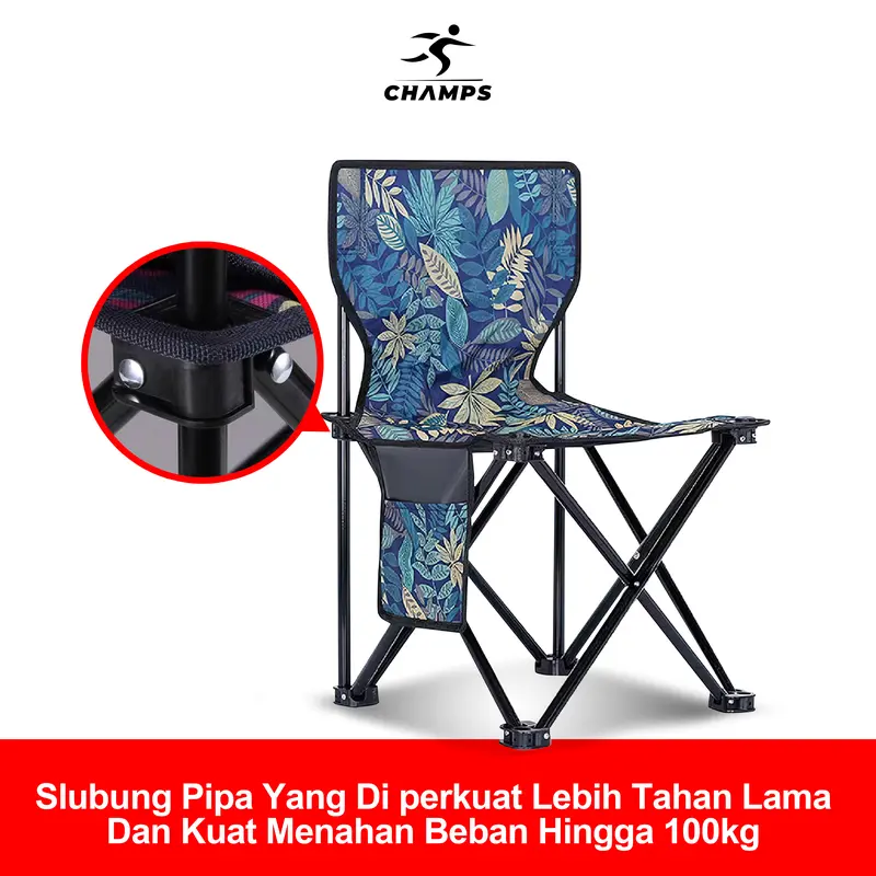 CHAMPS Kursi lipat Outdoor Portable CH-701L,CH-702XL,CH-703XXL - Camping 5