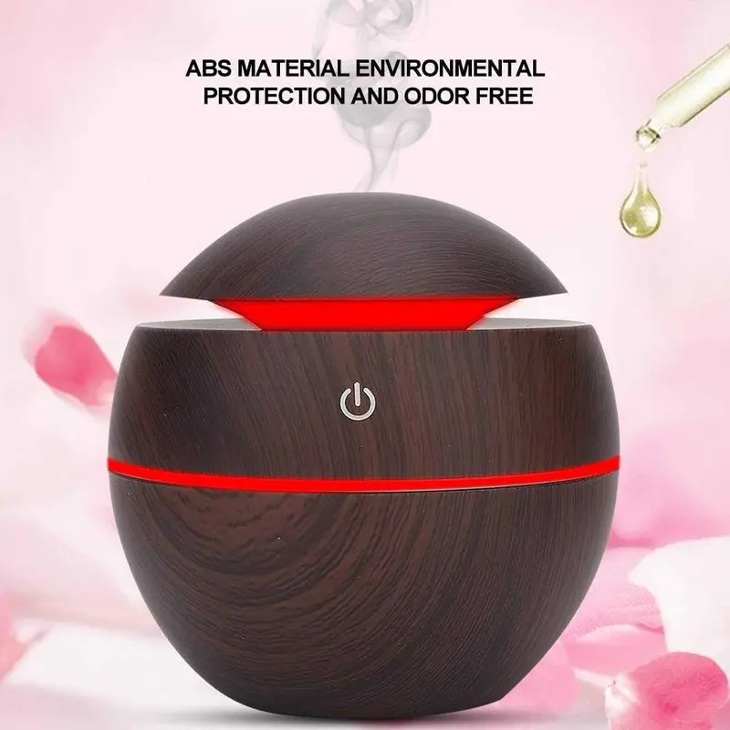 Taffware HUMI Air Humidifier Aromatherapy Oil Diffuser Wood 130ml - H41 Kabel 5