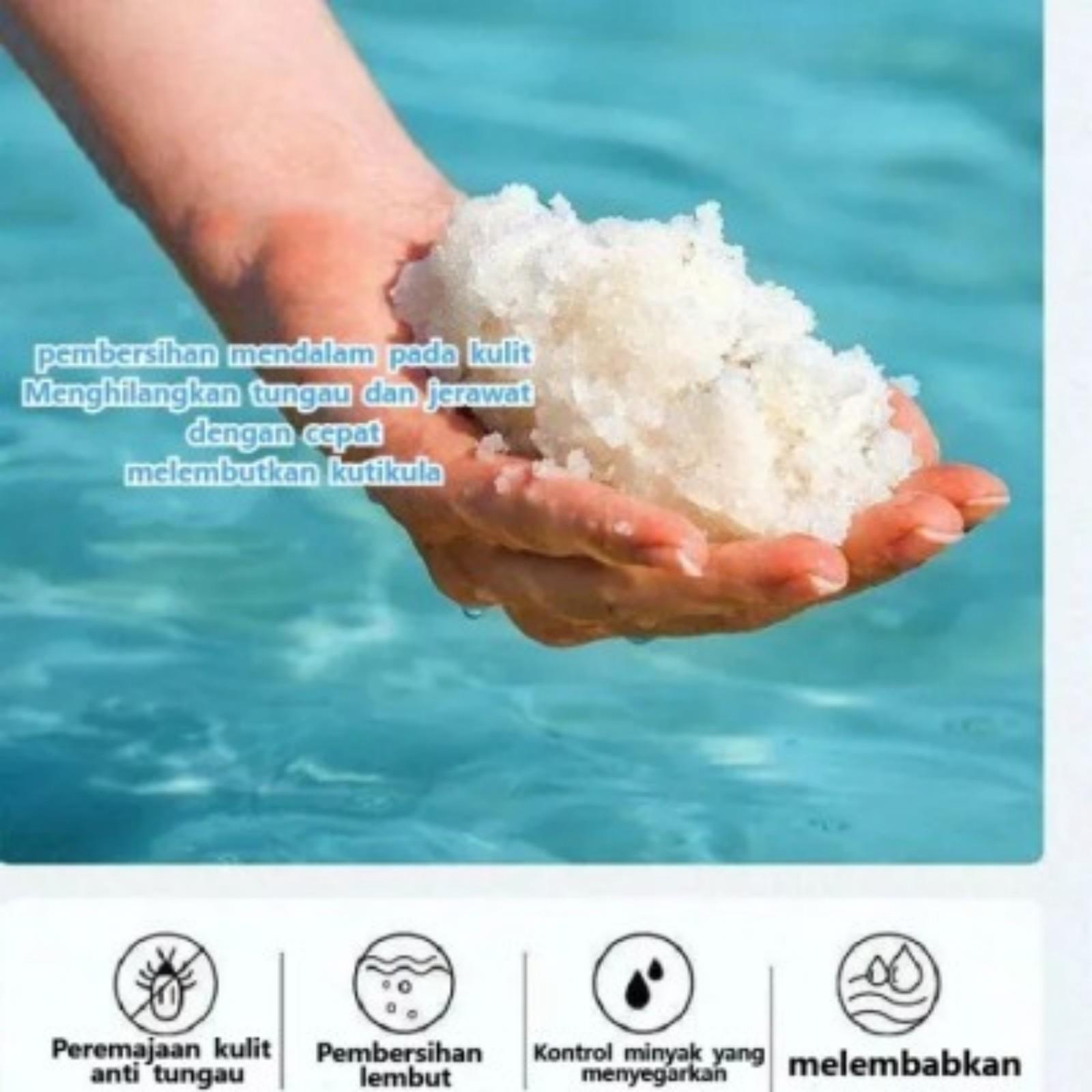 LIUFUSHA Shampo Anti Ketombe Penghilang Ketombe Anti Gatal Shampoo Sea Salt Shampoo Anti Rambut Rontok Dan Mengontrol Minyak Singkirkan ketombe Memperbaiki kulit kepala yang gatal Pembersihan mendalam dan kontrol minyak Rambut lebih halus 500ml