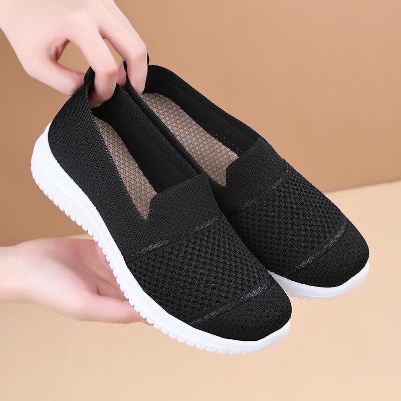 Product Introduction of Giày Nữ, Thiết Kế Đặc Biệt, Hàng Mới Về, Ngoại Cỡ, Chất Liệu Flyknit Thoáng Khí, Giày Đế Bằng, Thích Hợp Đi Làm, Bề Mặt Lưới, Mỏng, Phong Cách Đi Chơi 5