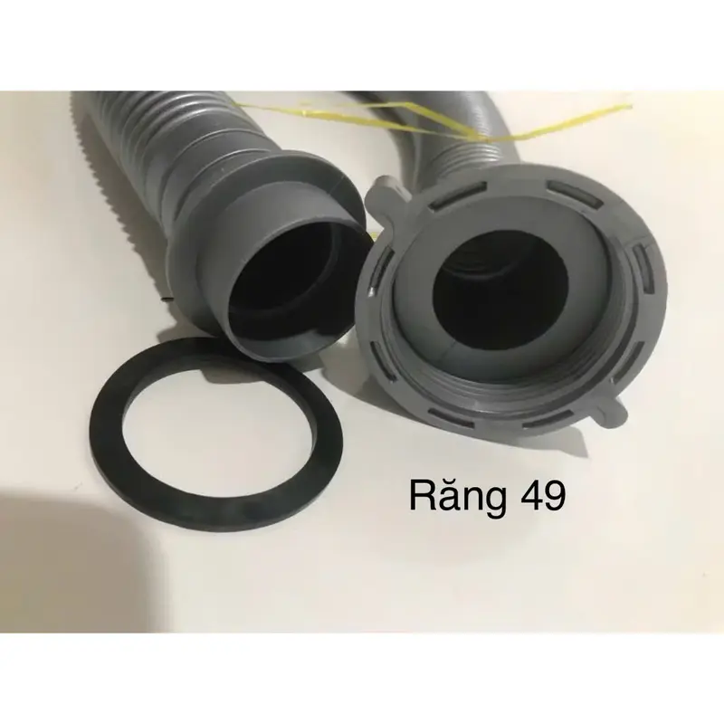 Dây ruột gà xả rửa chén, bát 1 hộc, 2 hộc răng 49, răng 60 nhựa xám 7