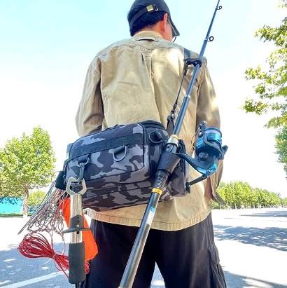 túi đựng đồ câu đa năng M4 có 2 màu vàng đen và tím đen.đi câu bắt cá . Fishing