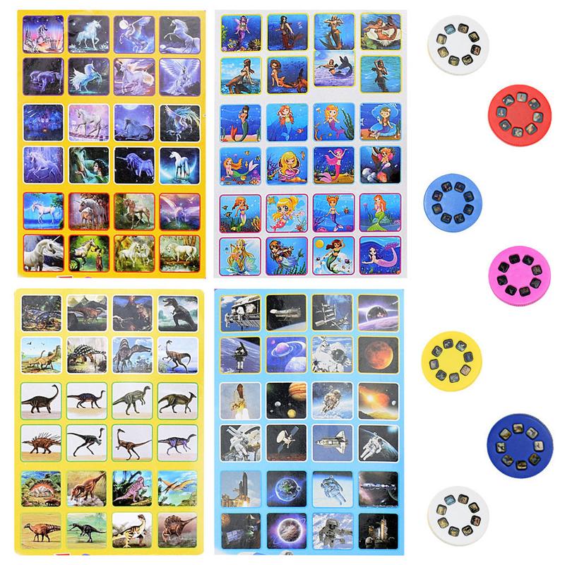 Cute Cartoon Dinosaur Children Projection Flashlight Projector Light Animal Space Night Photo Light Bedtime Sleeping Learning Toys #446517 2