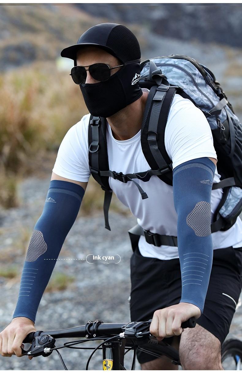 Product Introduction of Summer Ice Silk Sunscreen Arm Protection Men's Outdoor Sports Driving Cycling Ice Sleeve Fishing Sunshade Breathable Sleeve Cover 24