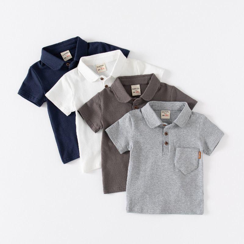 Product Introduction of 2025 Summer New Pure Color Breathable Quick-Drying Polo Shirt for Kids 2