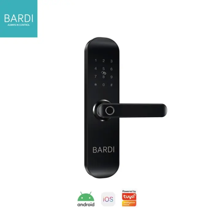 Bardi Smart Home Door Lock Handle RFID-Fingerprint Waterproof IP54 USB