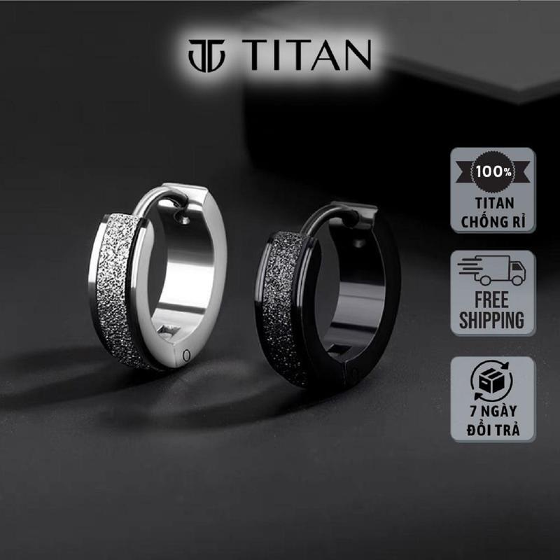 Product Introduction of Khuyên tai nam nữ đính đá màu bạc và đen 4