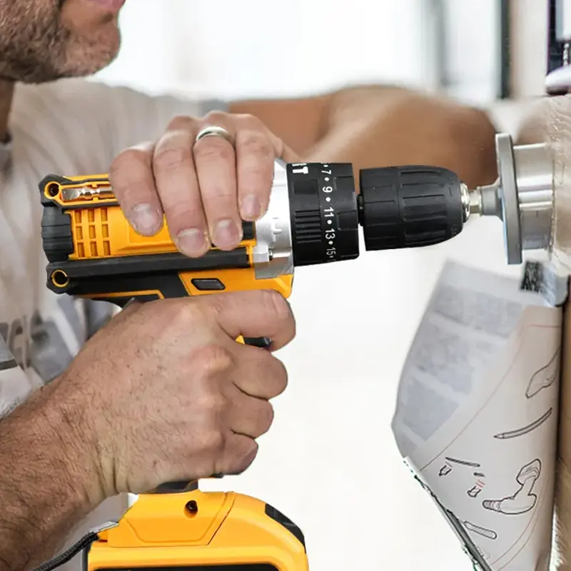 TOOLBOX Mesin bor baterai impact drill bor listrik bor beton Multifunctional toolbox--B511 Pro 4