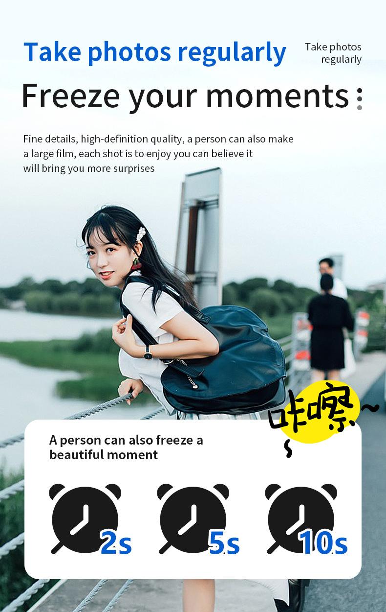 Product Introduction of HD Digital Camera Mirrorless Camera CCD Rotating Screen Student Party Selfie Beauty Camera 9