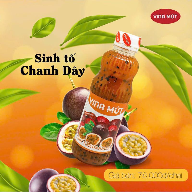[Chai 275 gam] Sinh tố Vina Mứt đầy đủ các hương vị để làm sinh tố, panacota, thức uống, làm kem,... 4