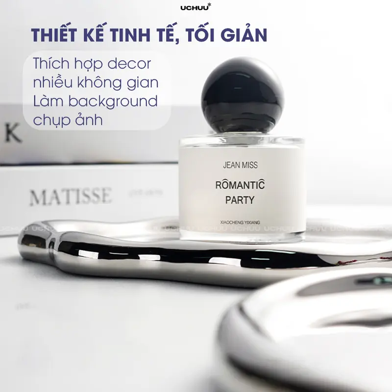Khay Sứ Mạ Bạc Cao Cấp UCHUU, Đĩa Viền Dày Đựng Trang Sức, Đồ Ăn, Background Chụp Ảnh, Decor Phòng 2