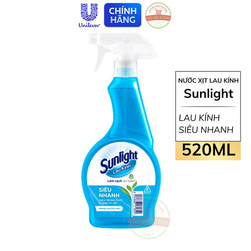 Nước Xịt Sunlight Lau Kính Siêu Nhanh - Chai 520ML (Nâng Cấp Từ CIF)