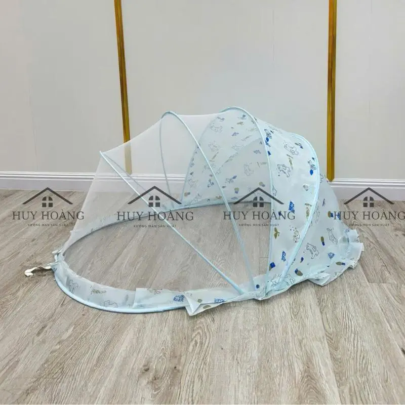 Màn chụp tự bung gấp gọn cho bé - Mùng chụp tự bung chống muỗi cho bé sơ sinh, bé lớn an toàn tuyệt đối 5