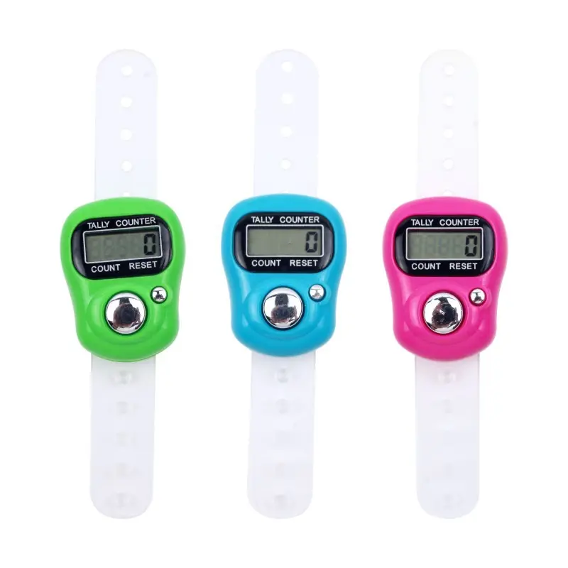 [Optional Color] Electronic Button Counter 1011 Ring Counter Finger Tally Counter