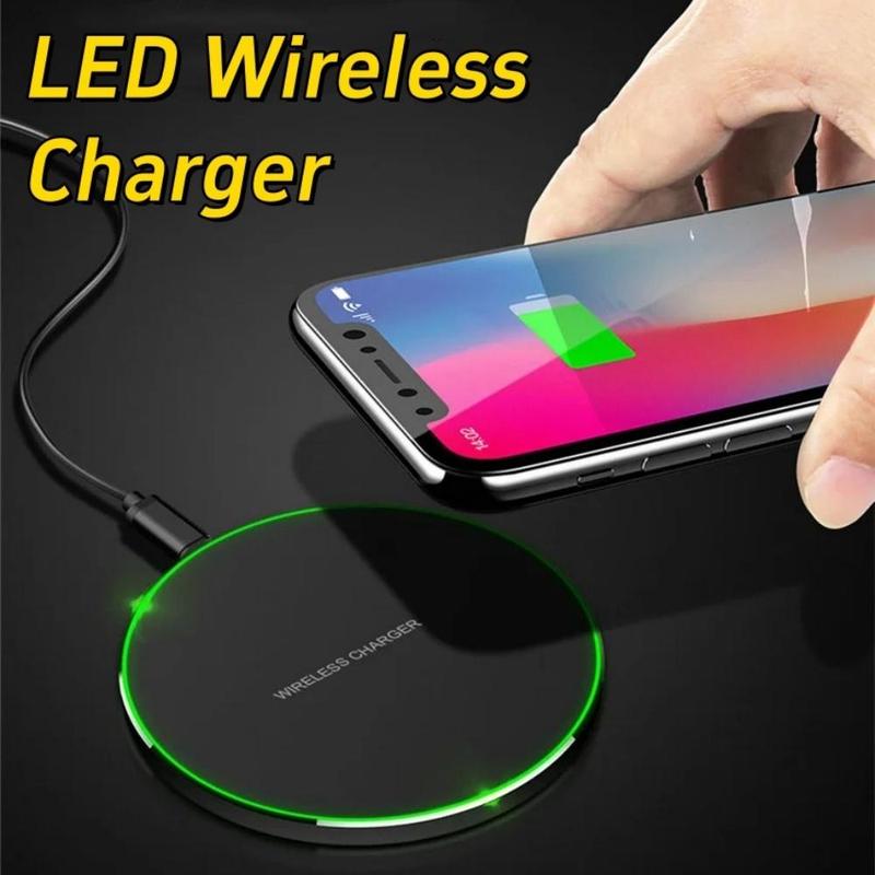 Product Introduction of 15W Wireless Charger, Wireless Charging Pad with Type-C Cable, Portable Fast Charging Pad Compatible with Multiple Smartphones 0
