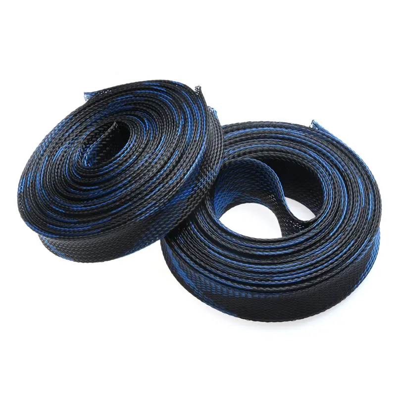 Bảo vệ dây cáp, có sẵn trong 1M, 5M, 10M, 20M, cách nhiệt bọc dây bện, tay áo cáp có thể mở rộng chặt chẽ, 2/4/6 / 8 / 10 / 12 / 15 / 20 / 25mm 7