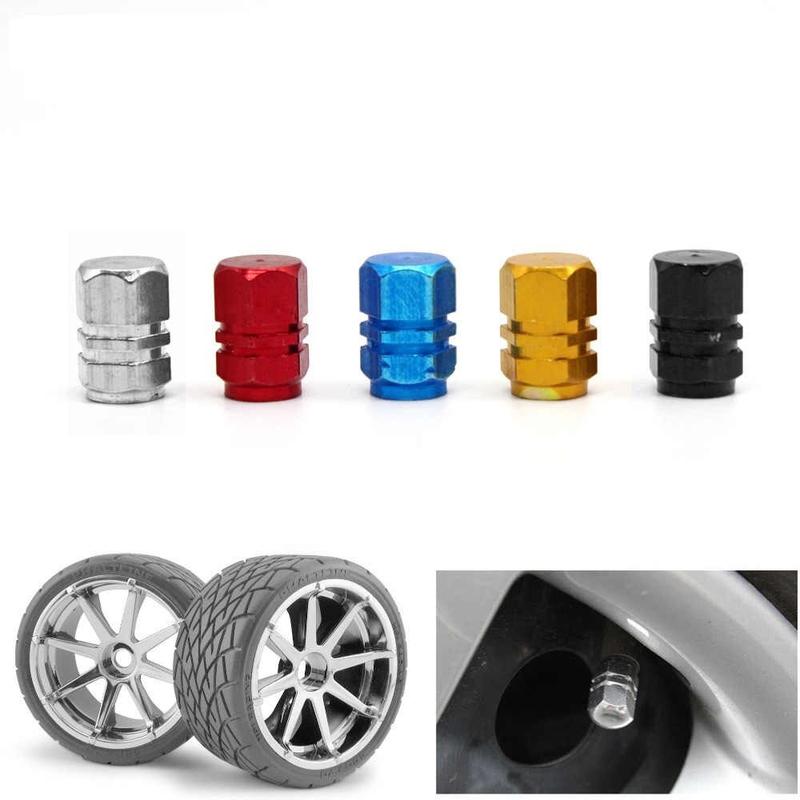 Bộ 4 ốc - nắp chụp chân van, đầu vòi xe hơi, xe máy, ô tô chất lượng cao chống rỉ nhiều màu Phụ tùng xe máy 5d1f1v2df 2