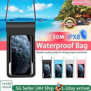 Waterproof Bag Phone Pouch Handphone Sling Phone Bag Swimming Bag Waterproof Suitable for All Sizes All Brands Phone Waterproof Bag