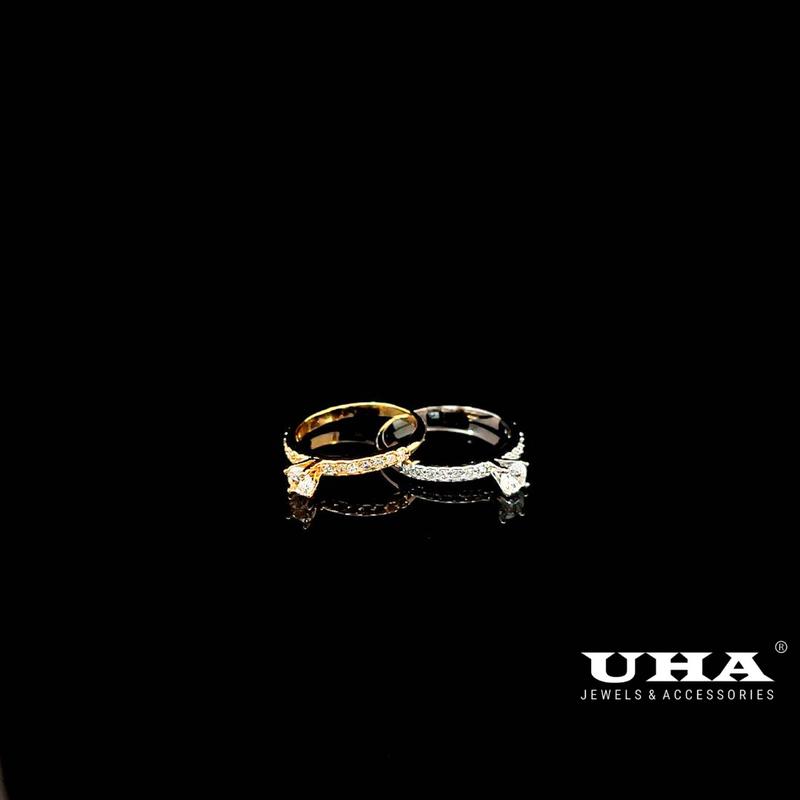 N829 Nhẫn nữ đính đá CZ cao cấp sáng lấp lánh UHA Women