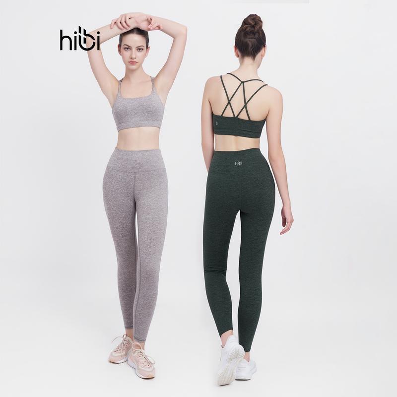 Set Đồ Tập Yoga Gym Hibi Sports H132 Kiểu Bra 4 Dây Đan, Kèm Mút