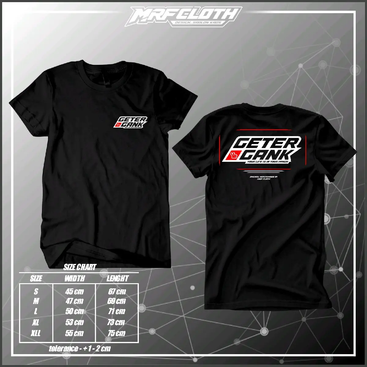 T SHIRT GETER GANK!  / KAOS GETER GANK!