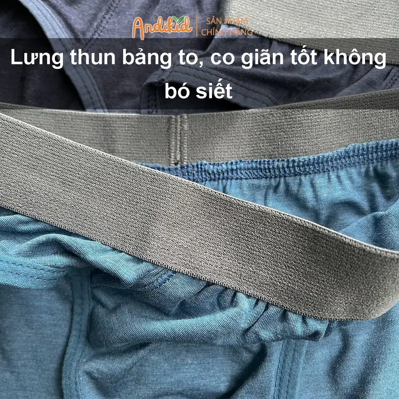 Quần sịp bé trai Gee vải sợi tre mềm mại, Combo 3 quần lót tam giác nam 10-65kg 4
