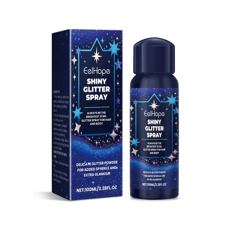 Glitter Spray, Long Lasting Body Glitter Spray, Body Makeup for Women & Girls, Cosmetic Product for Party, Festival, Daily Use 0