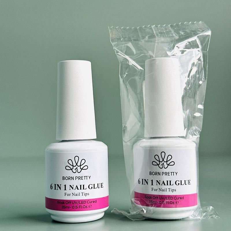  BORN PRETTY Gel 6 in 1 Dán Nối Dài Móng Tay Chai 15ml Glue Gel Gắn Móng Đa Năng 
