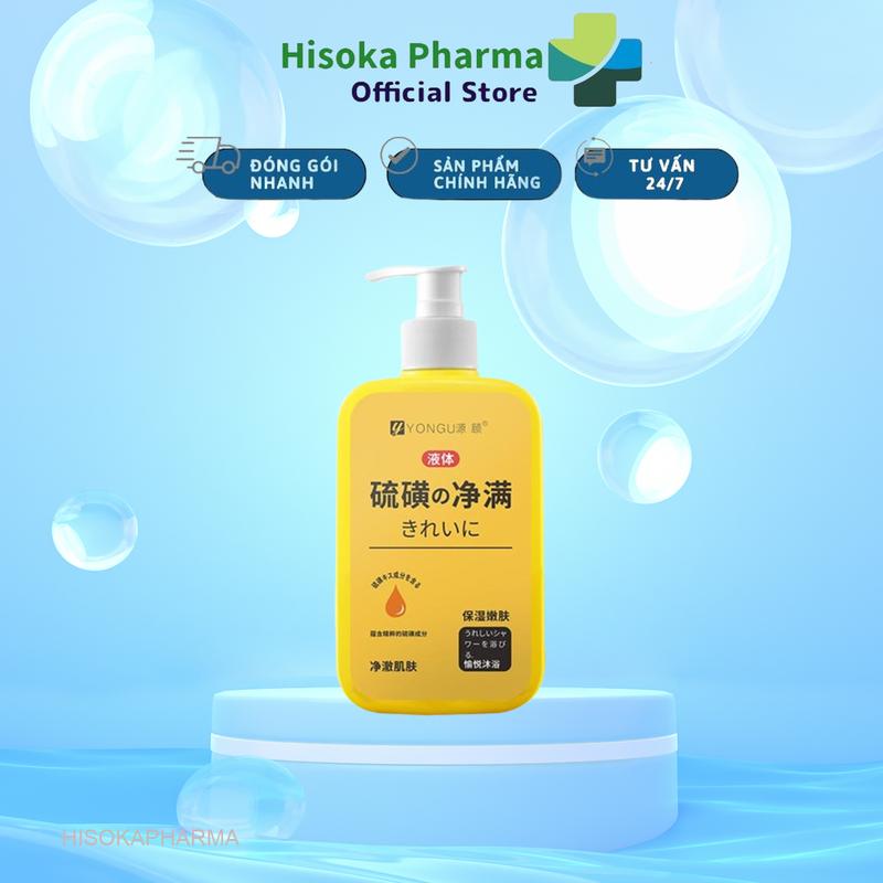 Gel Nghệ Đỏ Yongu - Sữa Tắm Nghệ Đỏ Dưỡng Da, Sạch Thâm Nám, Bụi Bẩn Dành Cho Da Mụn  Yongu 300ml